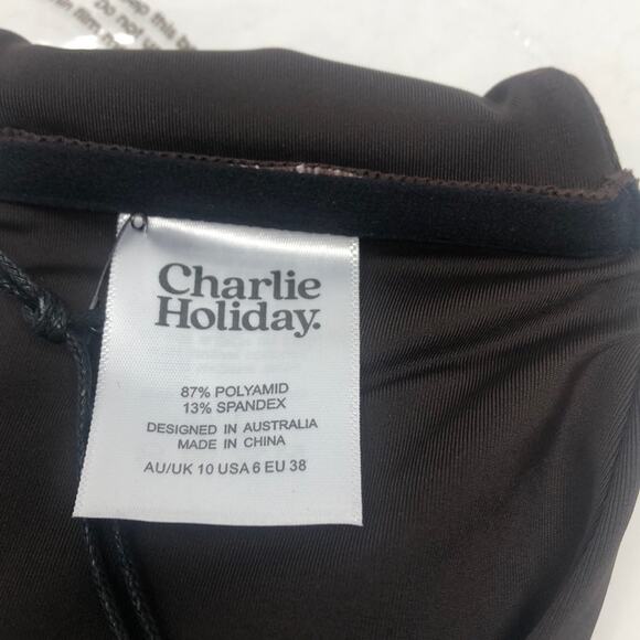 LAST ONE!!  NWT Charlie Holiday 6 chocolate color bandeau - Picture 5 of 7